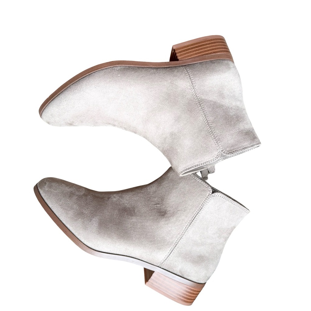J. Crew Beige Suede Ankle Booties - Picture 5 of 15